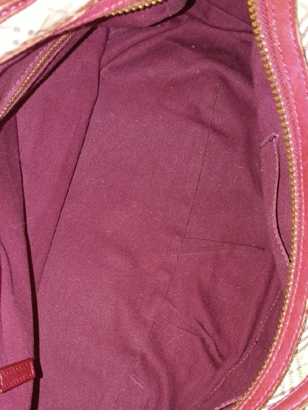 Burberry Blue Label  Beige Plaid Satchel with Red Leather Trim - Picture 11 of 12